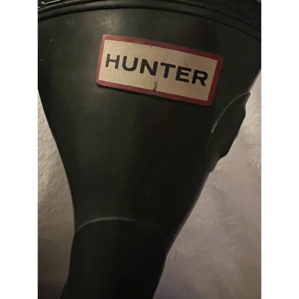 Hunter Men's Original Short Waterproof Rain Boots | Dark‎ Green | Size US 5